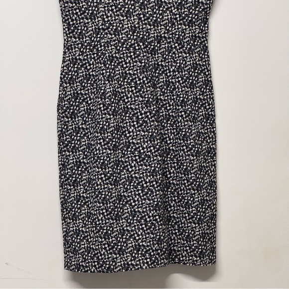 Hugo Boss Kirsi Turtle Neck Patterned Dress Short Sleeve Sheath - Picture 9 of 13